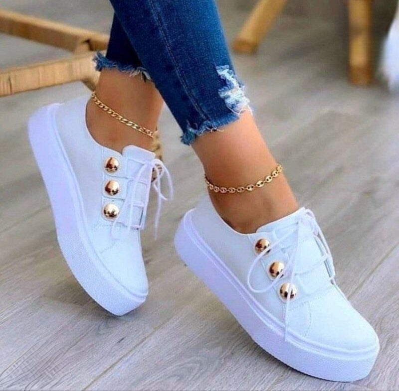 Astrid - Elegante en kleurrijke sneakers voor dames - 100% leer