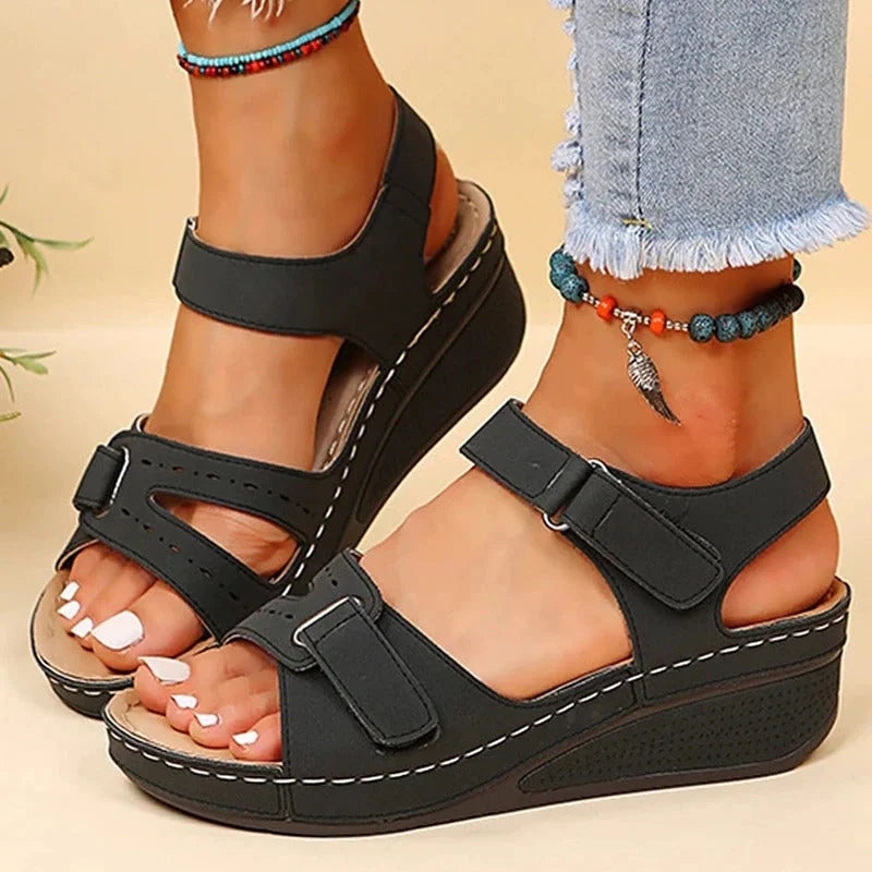 Baerte | Dames Orthopedische Sandalen met Verstelbare Klittenbandsluiting – Ultieme Ondersteuning & Stabiliteit