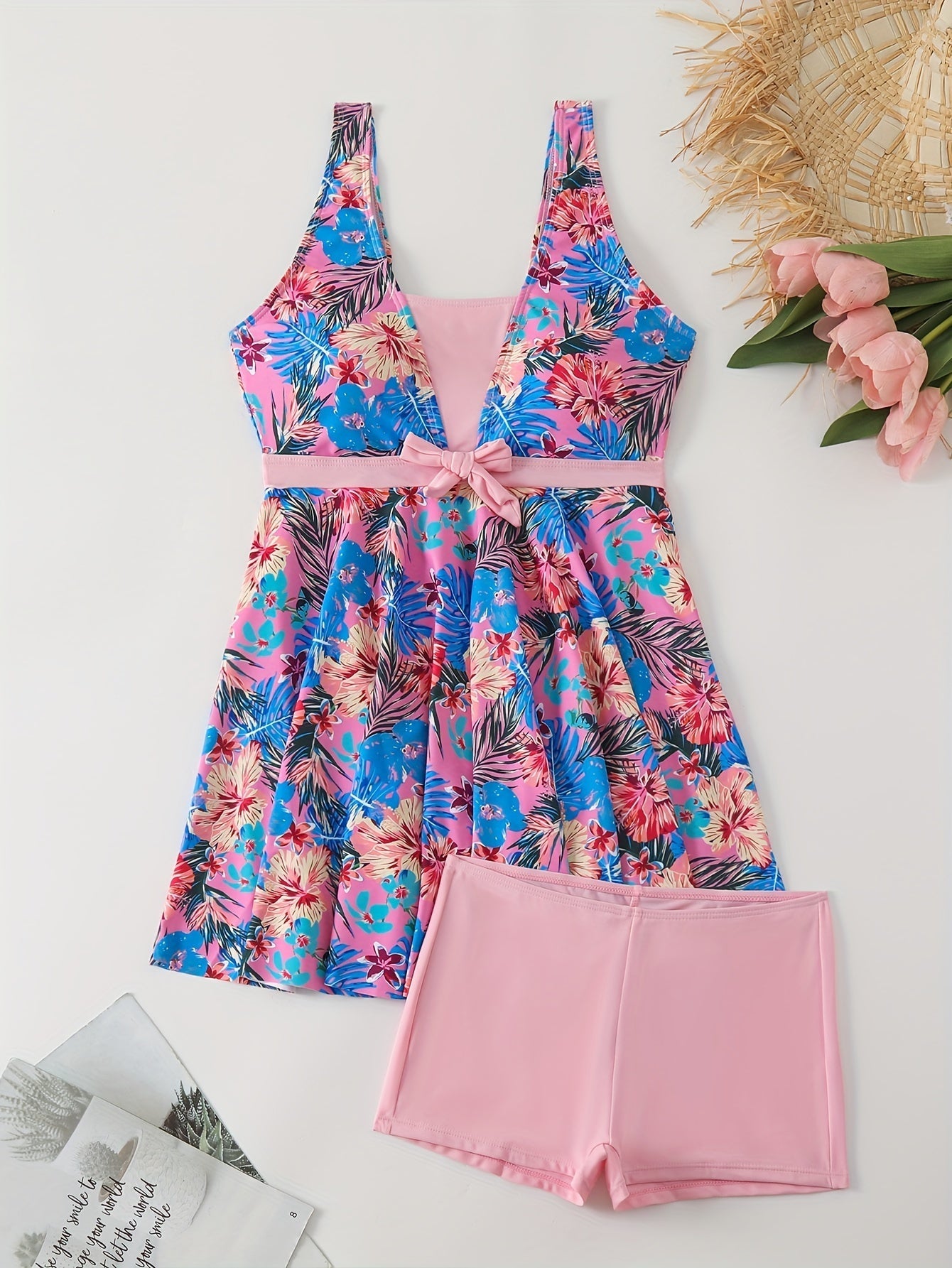 Savanna - Tweedelige tankini met tropische print voor dames