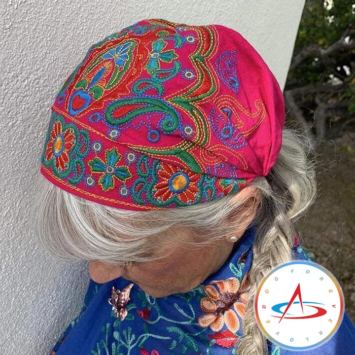 Dames Handgeborduurde Bandana – Geschikt voor Casual Gebruik, Ideaal voor Lente en Zomer
