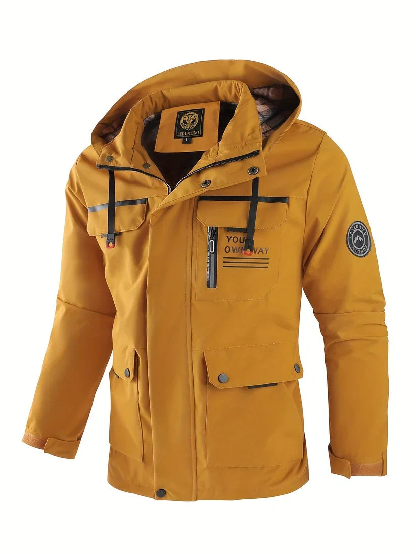 Heren Waterdichte Winterjas met Capuchon