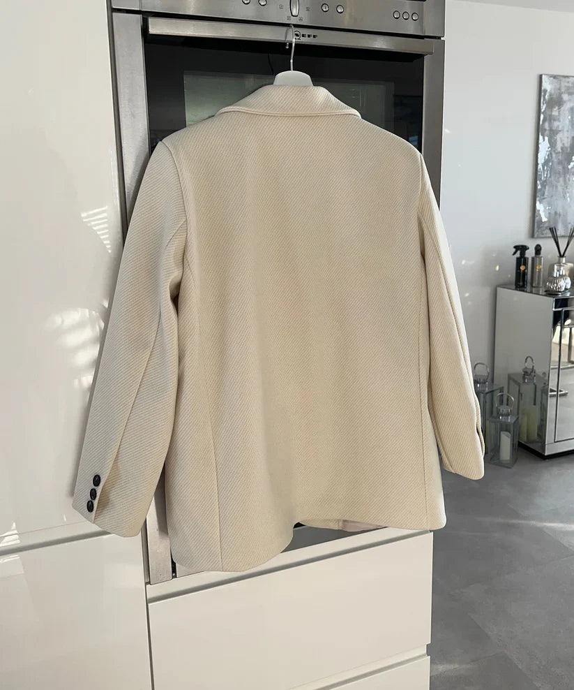Oversized Blazer | Dames blazer met gestructureerde stof en tijdloze pasvorm