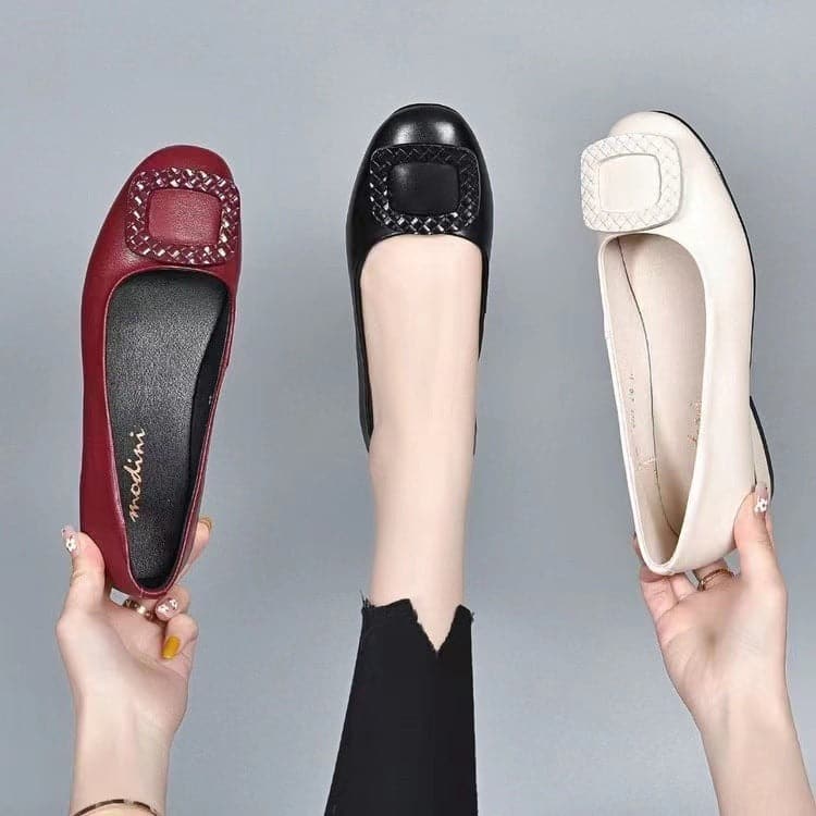 Premium Orthopedische Ballerina | Dames ballerina van PU leer met pijnverlichtend effect