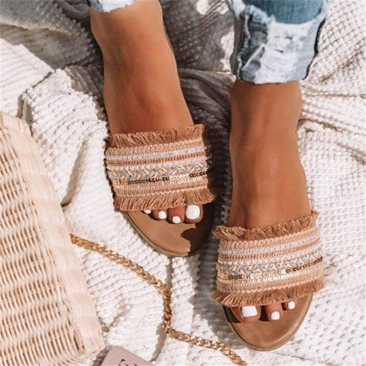 Biance - Boho Hoog-kwaliteit Rubber Slippers