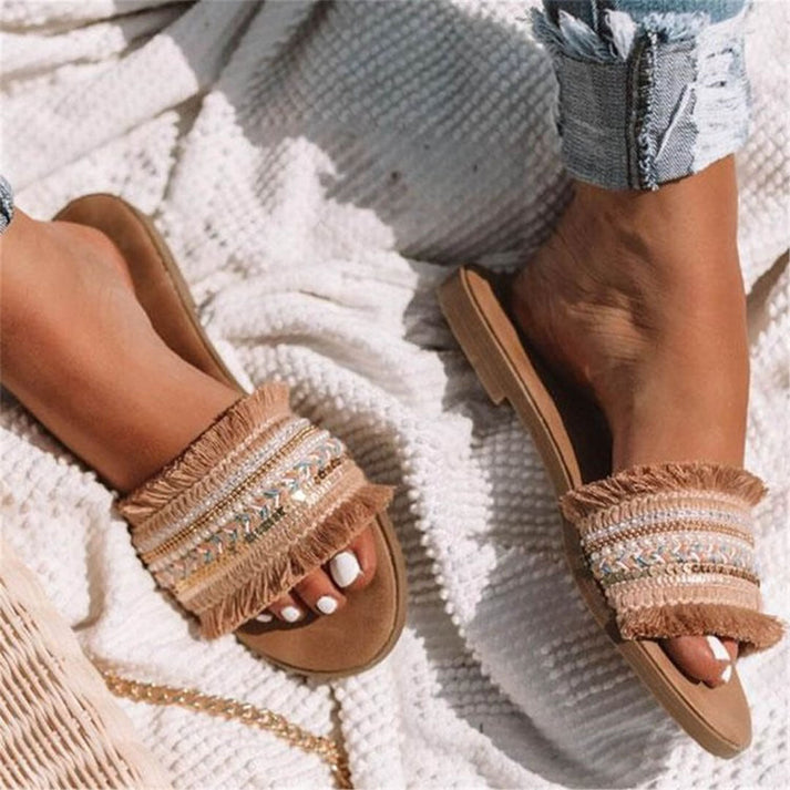 Biance - Boho Hoog-kwaliteit Rubber Slippers