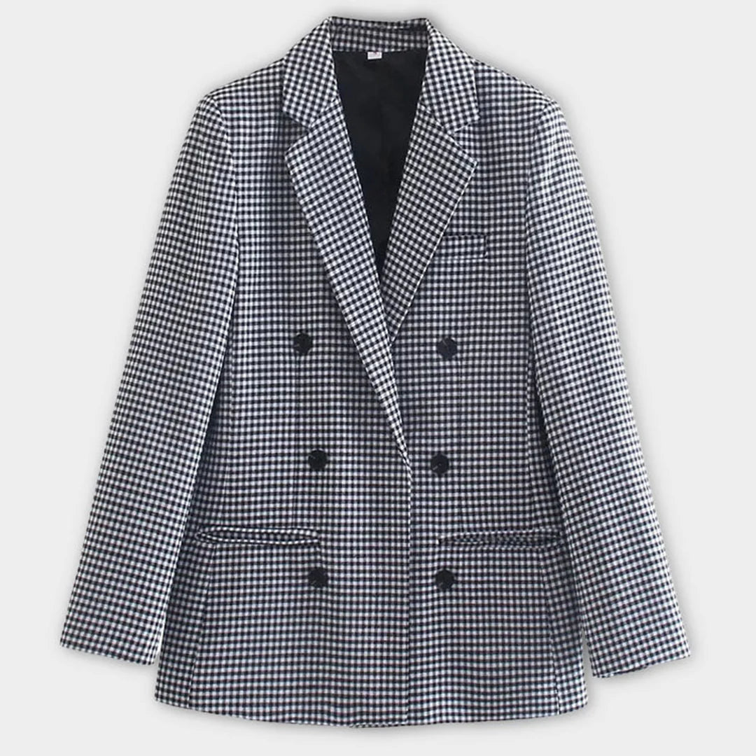 Blazer met dubbele rij knopen