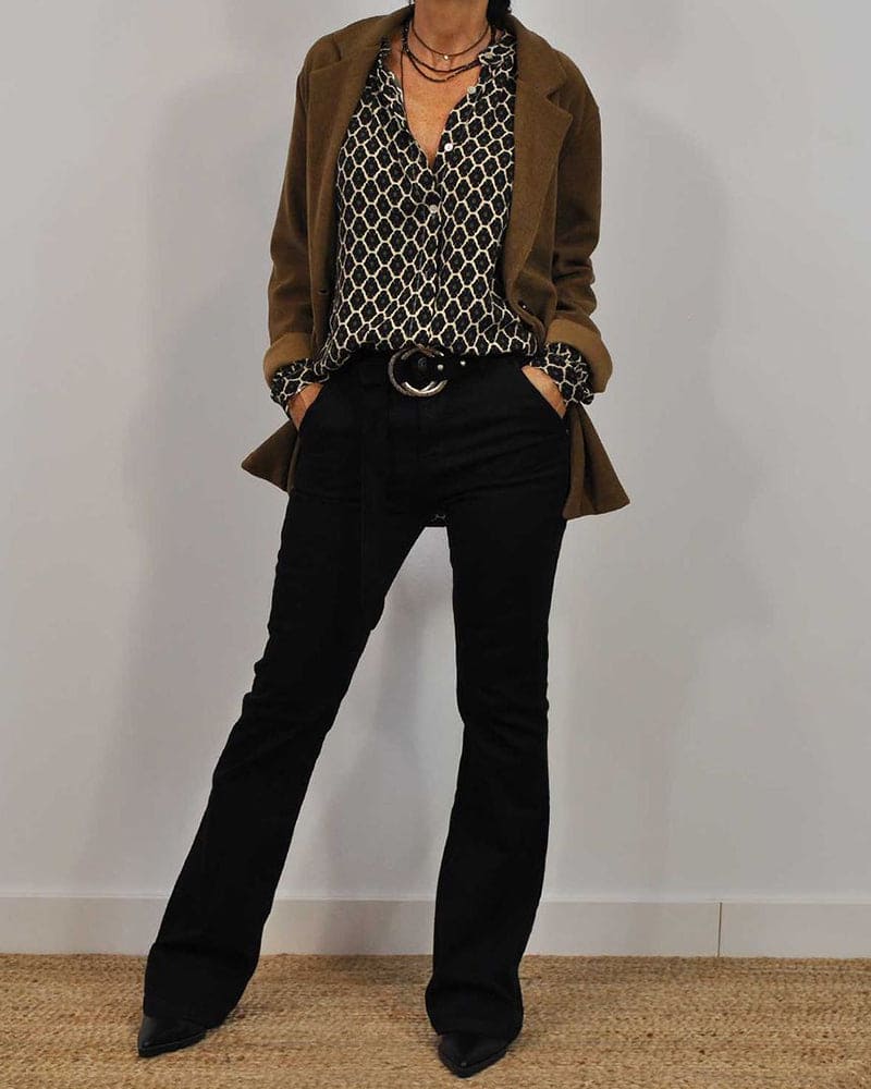 Blouse met lange mouwen