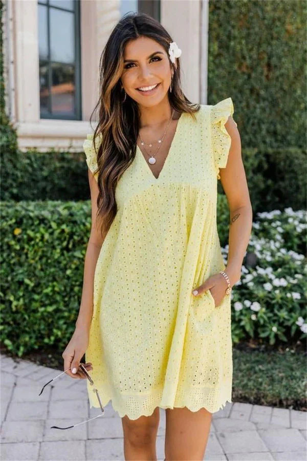 Briana – Mouwloze Mini Jurk