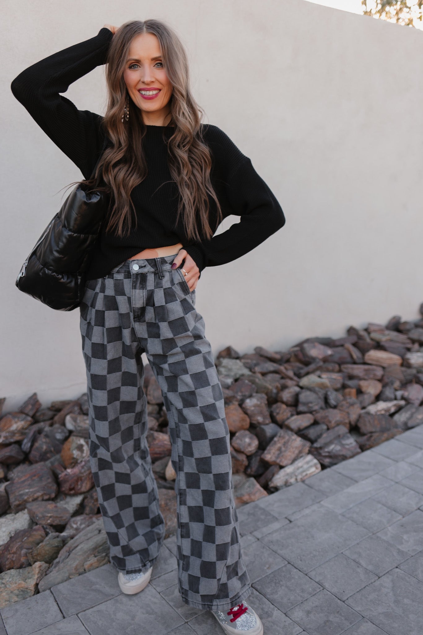Briar - Hot to Go geruite denim jeans