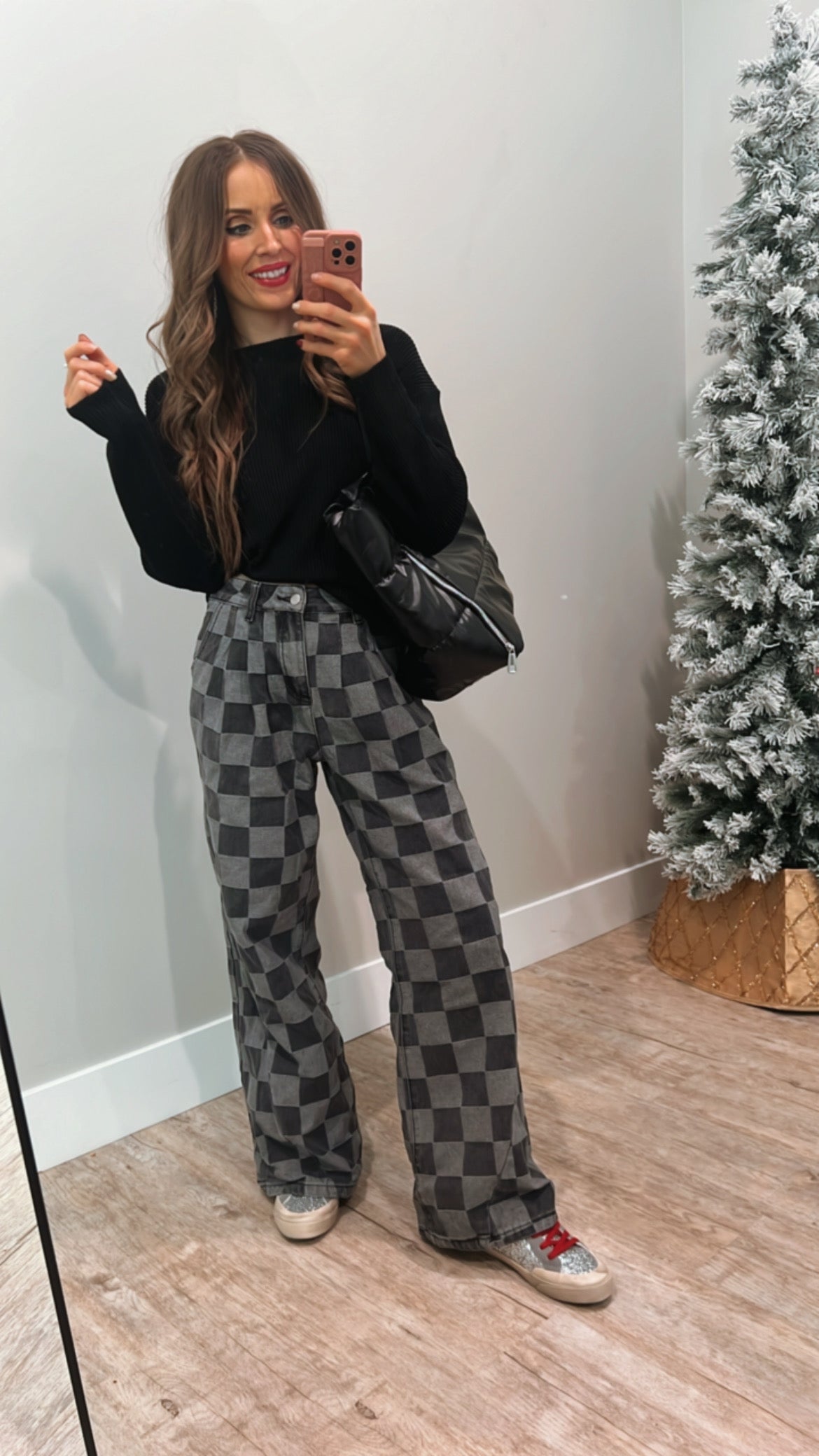 Briar - Hot to Go geruite denim jeans