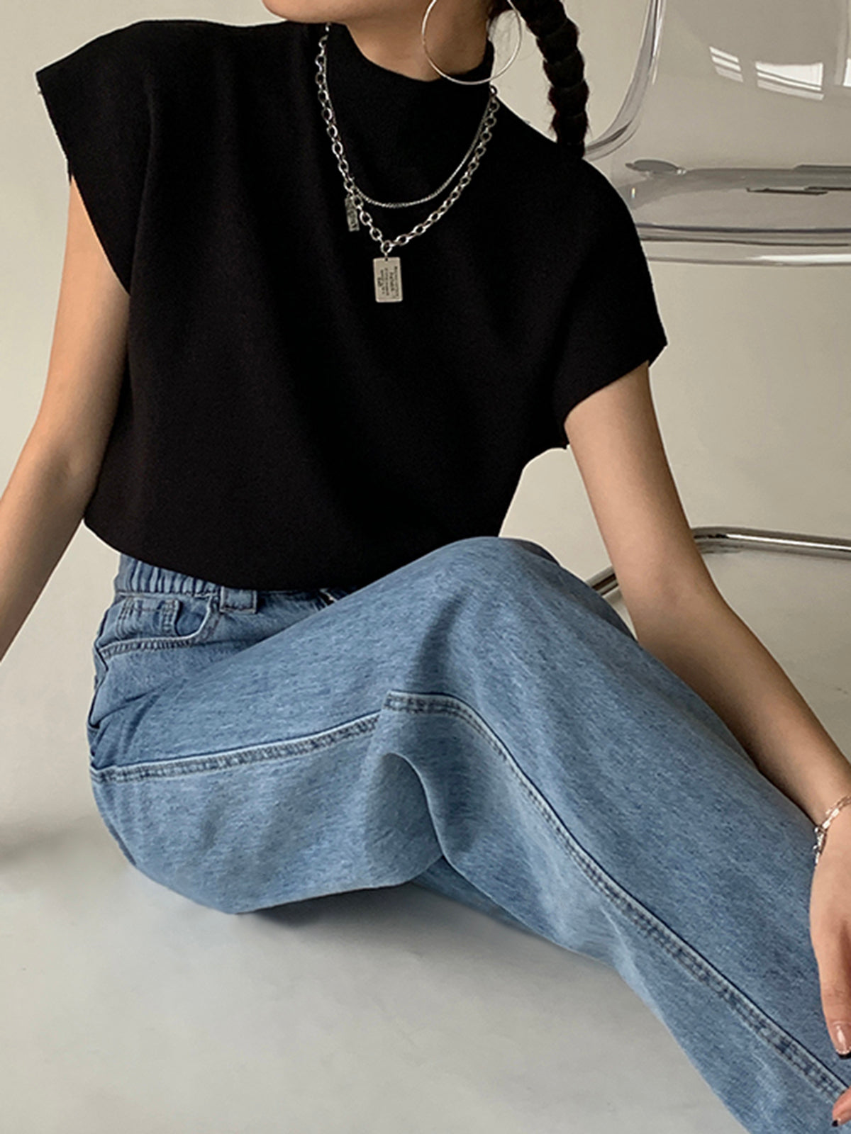 Caroline Pullover Trui | Dames gebreide casual trui in effen design