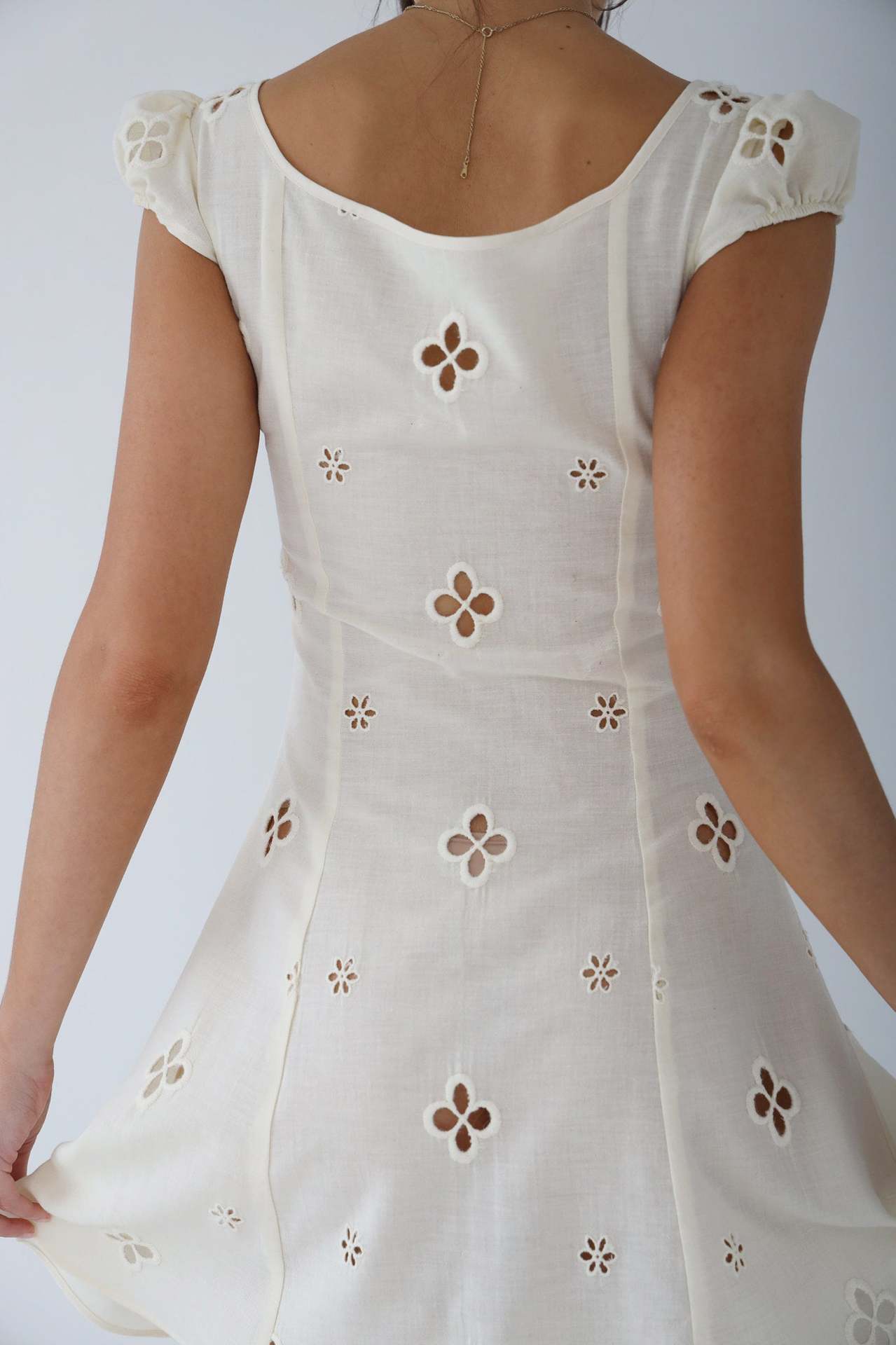 Isla - Vintage Geborduurde Midi-jurk voor Dames
