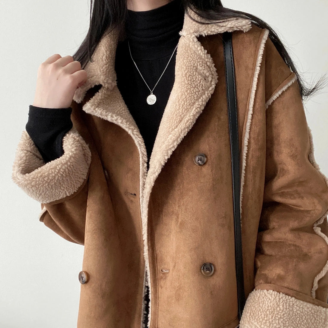 Cindy - Sherpa Rand Jas voor Vrouwen