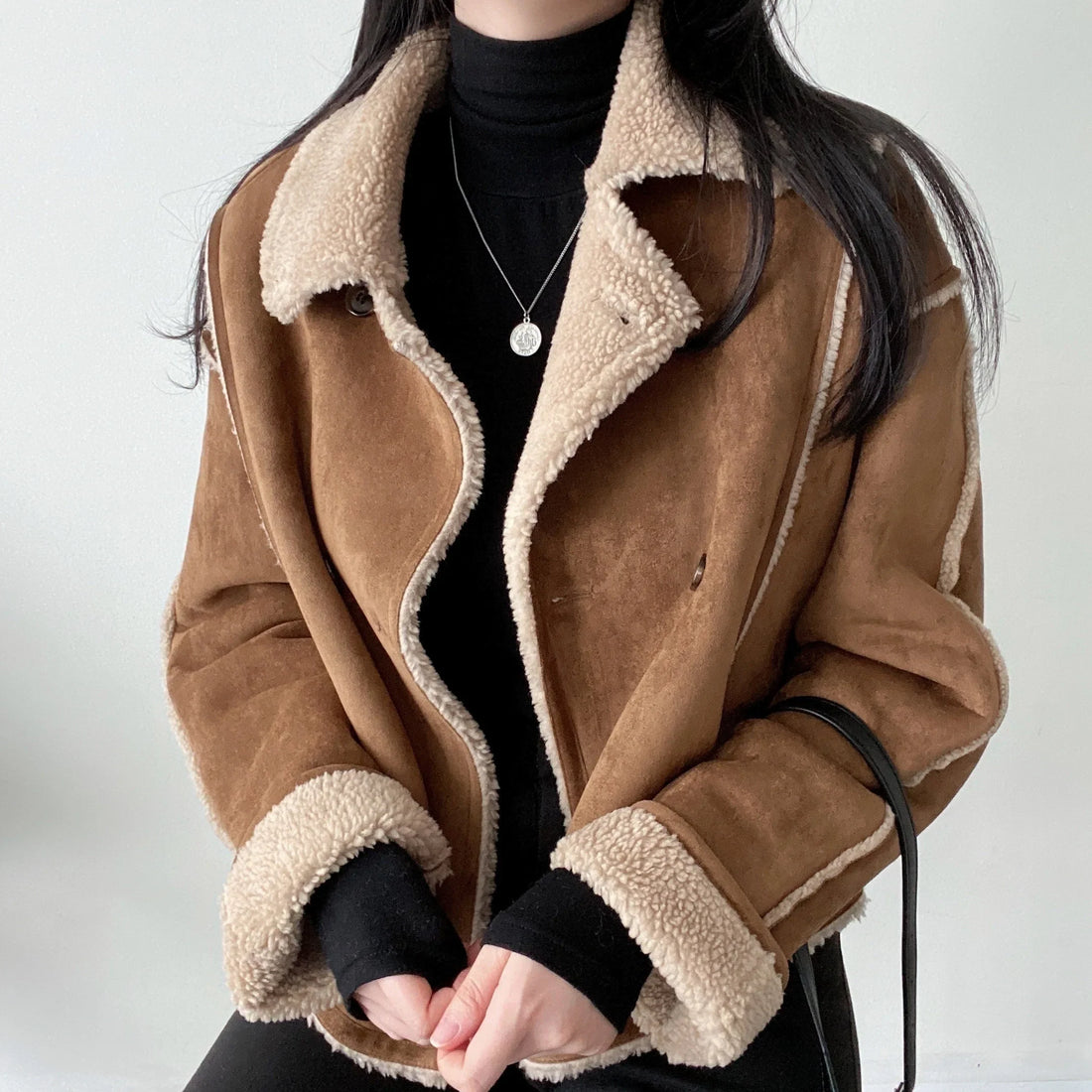 Cindy - Sherpa Rand Jas voor Vrouwen