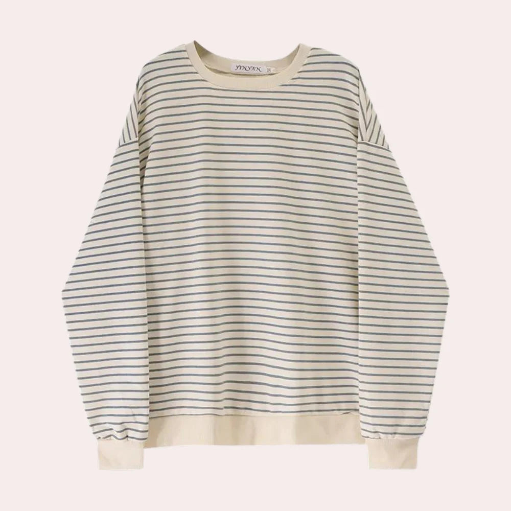 Comfortabel Gestreept Sweatshirt voor Dames