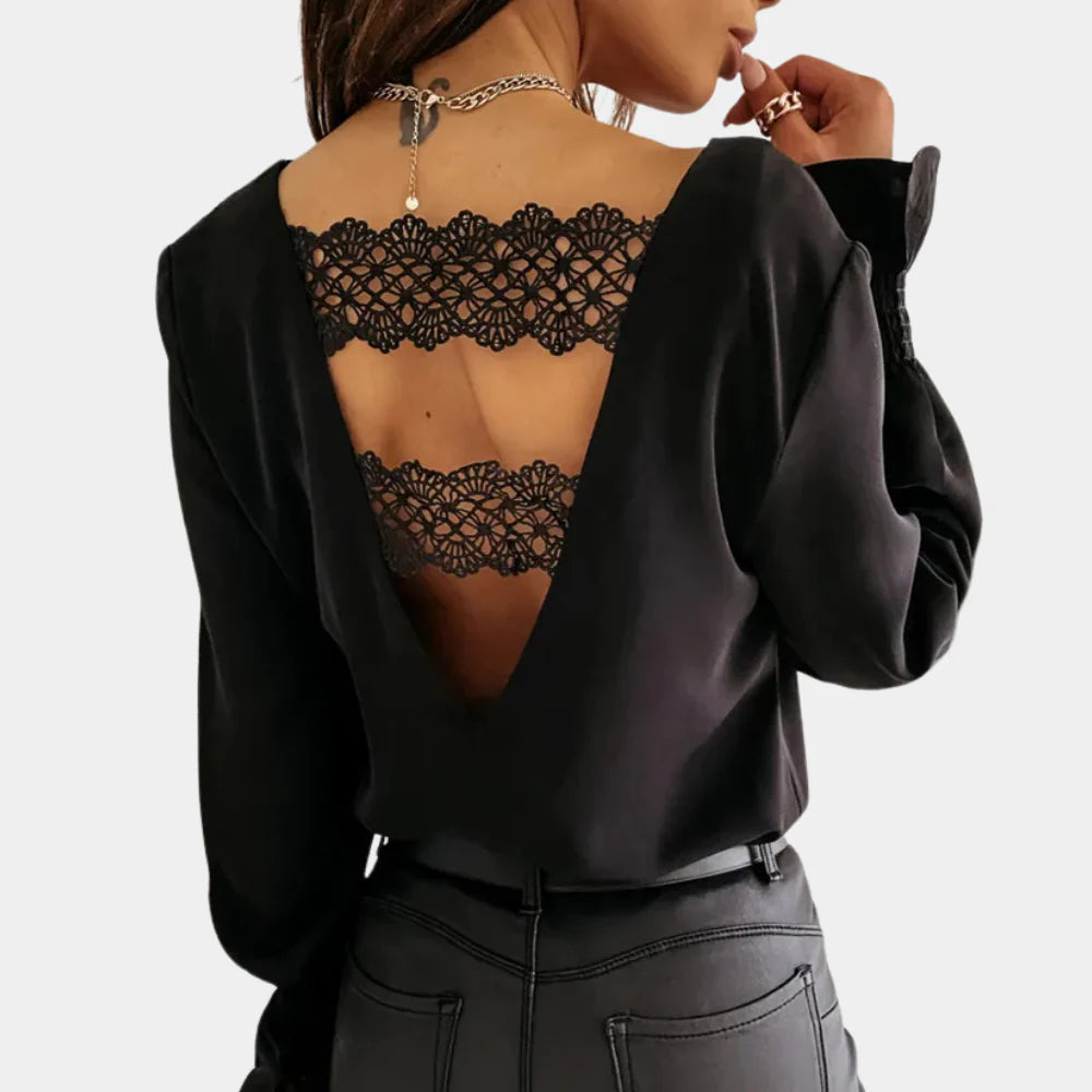 Comfortabel Shirt Met Open Rug
