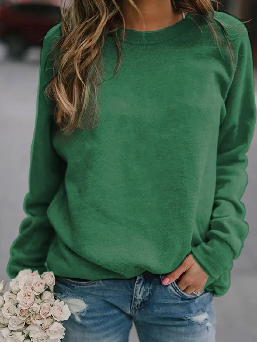 Comfortabel sweatshirt met ronde hals