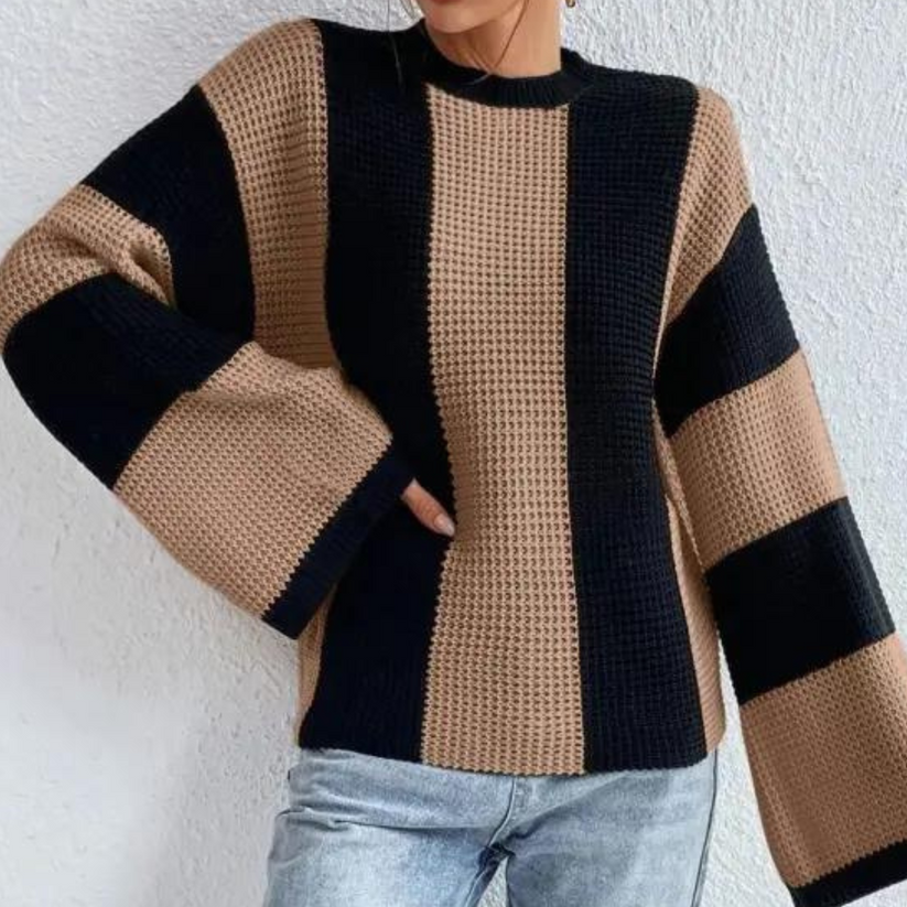 Gebreide trui dames | Luxe damestrui met elegante textuur en flatterende pasvorm