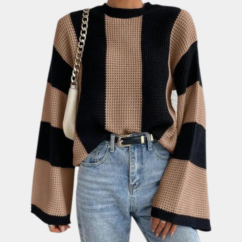 Gebreide trui dames | Luxe damestrui met elegante textuur en flatterende pasvorm