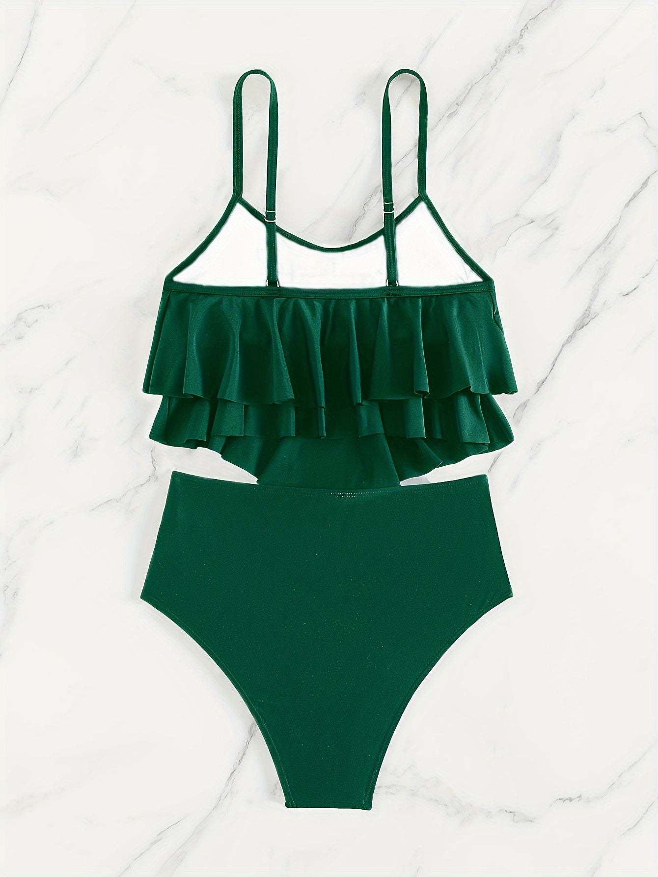 Gerimpelde gelaagde bikini voor dames