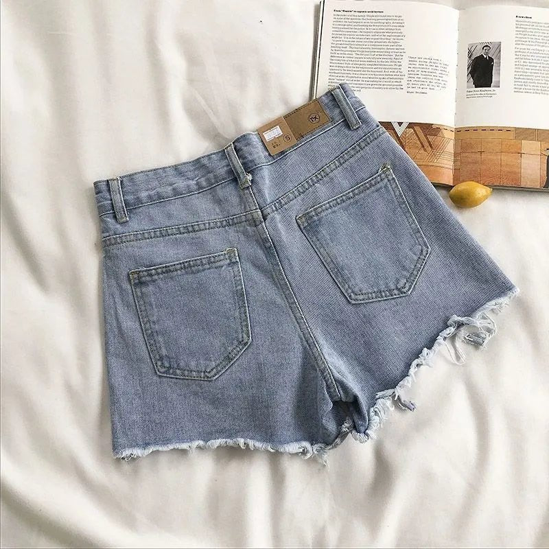 Dames High-Waisted Shorts – Casual, Geschikt voor Zomer en Dagelijks Gebruik