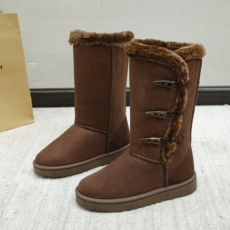 Winterlaarzen dames | Warme laarzen met zachte voering en antislip zool