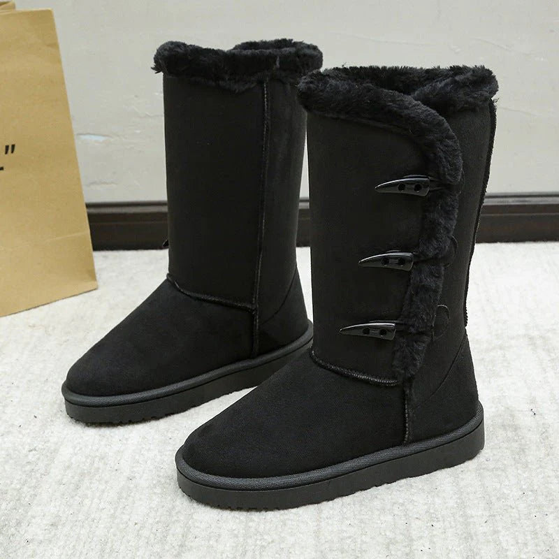 Winterlaarzen dames | Warme laarzen met zachte voering en antislip zool