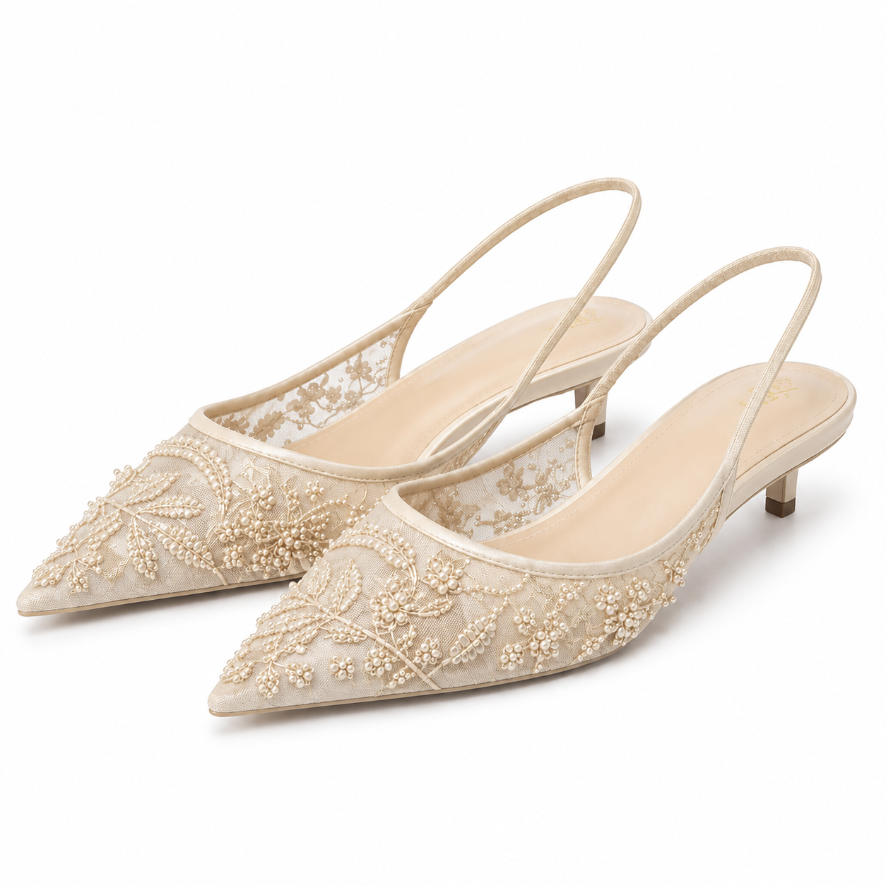 Dames Slim Fit Heels – Geschikt voor Feestelijke Gelegenheden, Met Borduursels