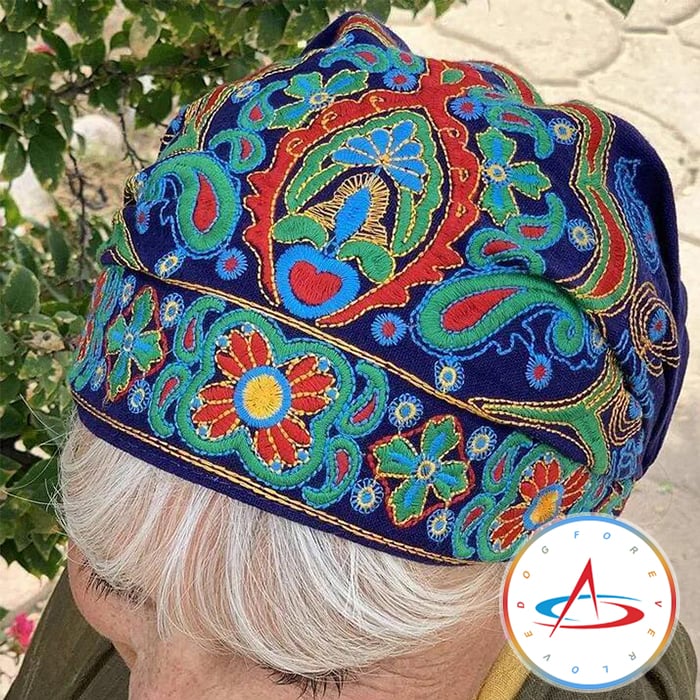Dames Handgeborduurde Bandana – Geschikt voor Casual Gebruik, Ideaal voor Lente en Zomer