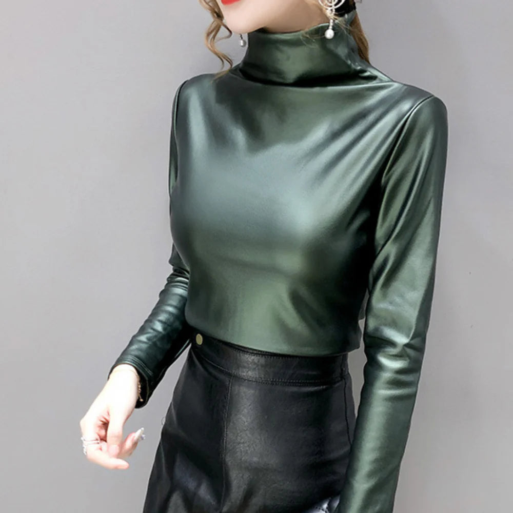 Metallic top voor dames