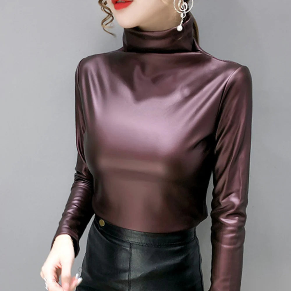Metallic top voor dames