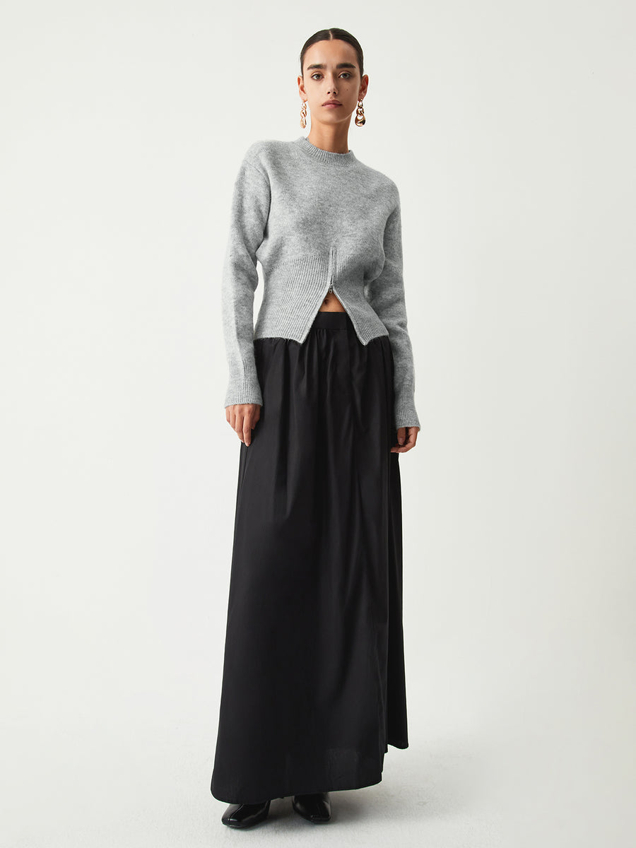 Elena - Half Zip Fuzzy Trui