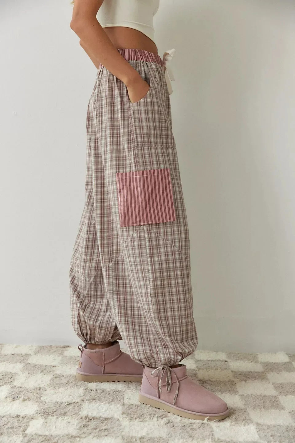 Elise Pyjama Set | Dames comfy loungewear met knoopdetail en trekkoordbroek