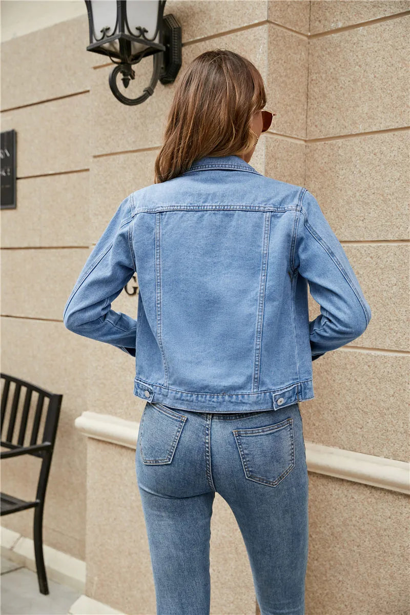 Eva - Kort Denim Jasje