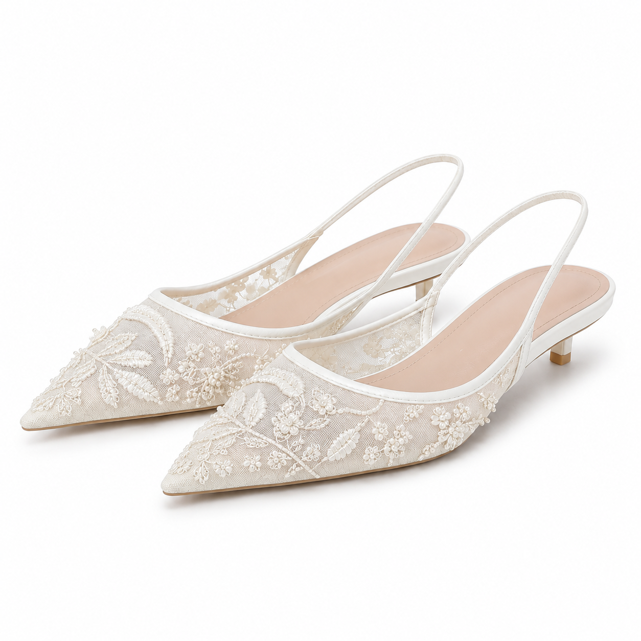 Dames Slim Fit Heels – Geschikt voor Feestelijke Gelegenheden, Met Borduursels