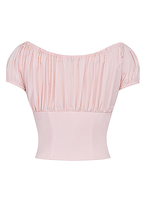 Fannya - Babyroze Topje Met Ruches