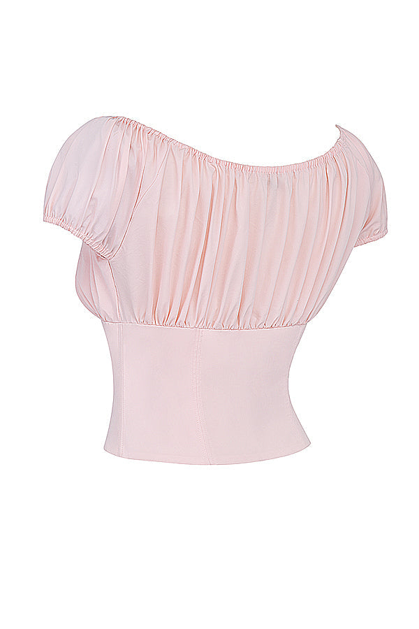 Fannya - Babyroze Topje Met Ruches