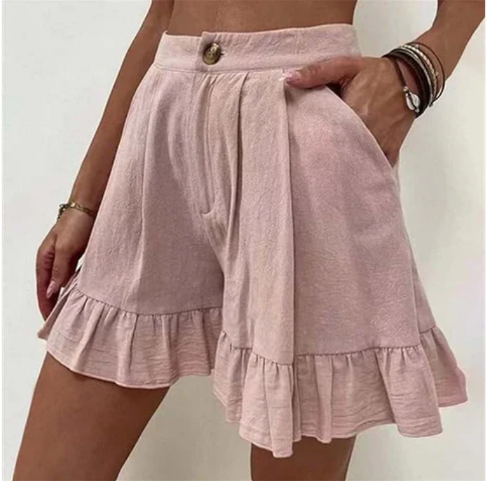 Glyssia - Elegante Casual Geploïde Shorts