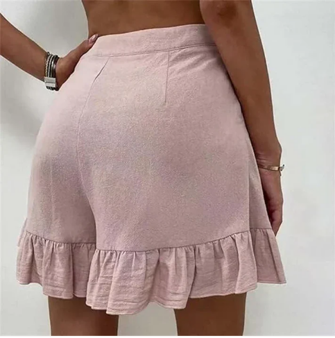 Glyssia - Elegante Casual Geploïde Shorts
