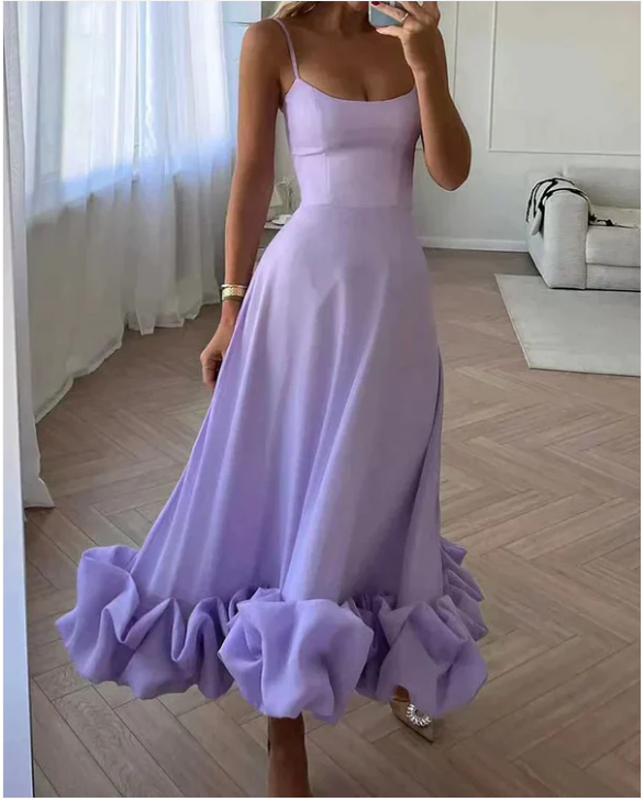 Midi Jurk Dames – Elegant Feestelijk Ontwerp met Flatterende Pasvorm