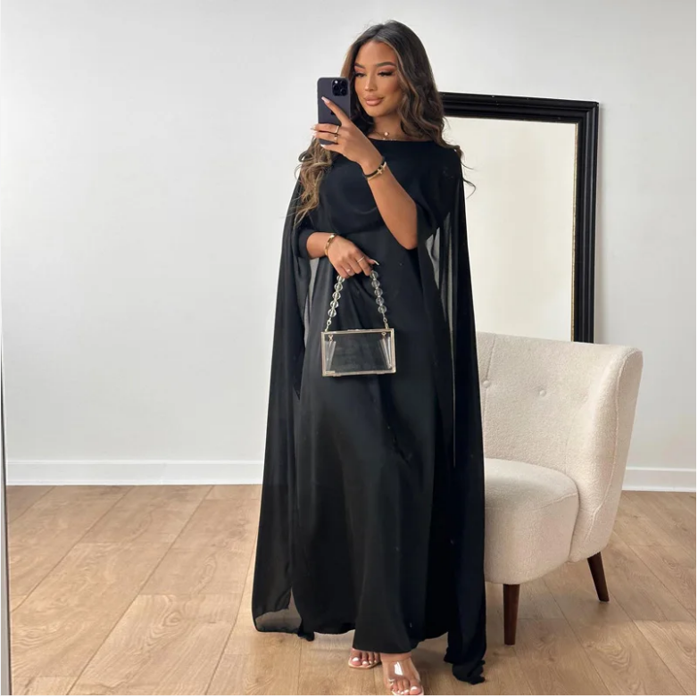 Haley - Lange Damesjurken Van Satijn