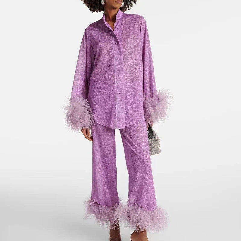 Henley - Luxe Glitter Set met Veren