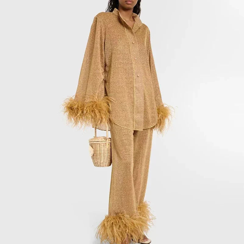 Henley - Luxe Glitter Set met Veren