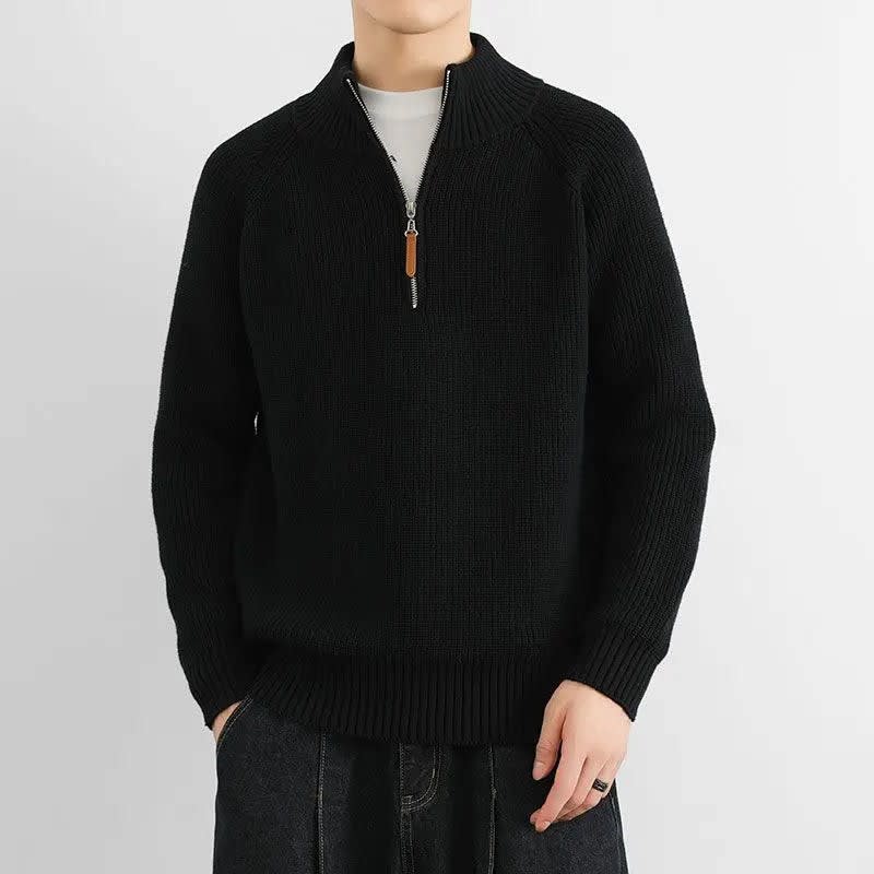 Callahan Ribbed Half Zip Sweater_6