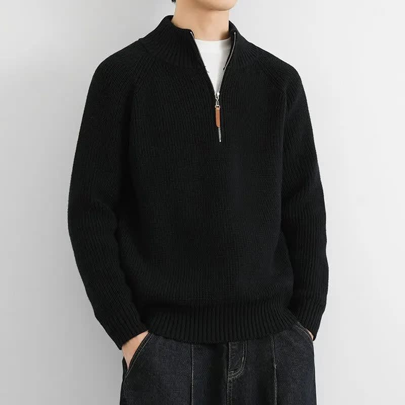 Callahan Ribbed Half Zip Sweater_7
