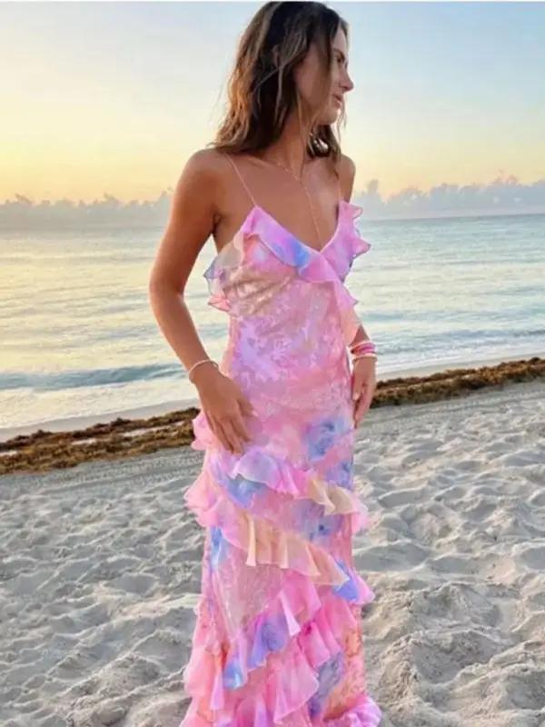 Marit | Vrouwen Romantische Zomerjurk – Wiegende Randen, Elegante Zelfontwerpen