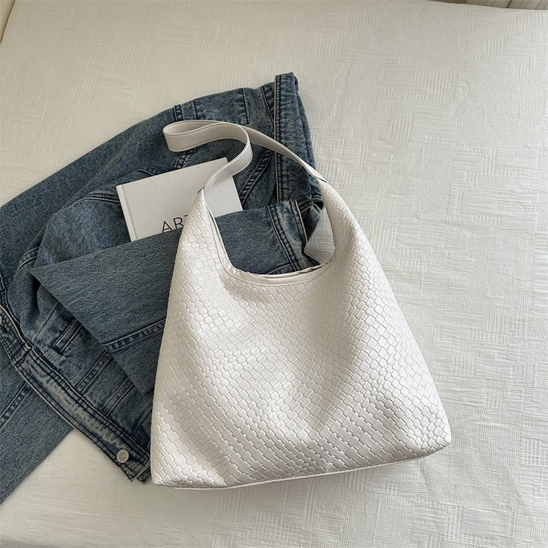 Benita Geweven Tas | Vegan Schoudertas met Pouch