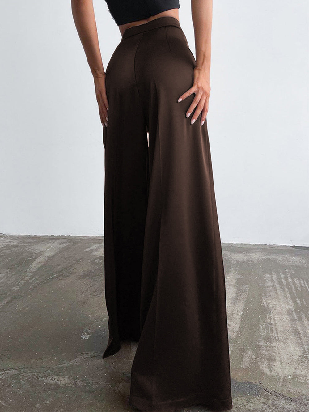 Jorielle - Oversized Satijnen Wijde Broek