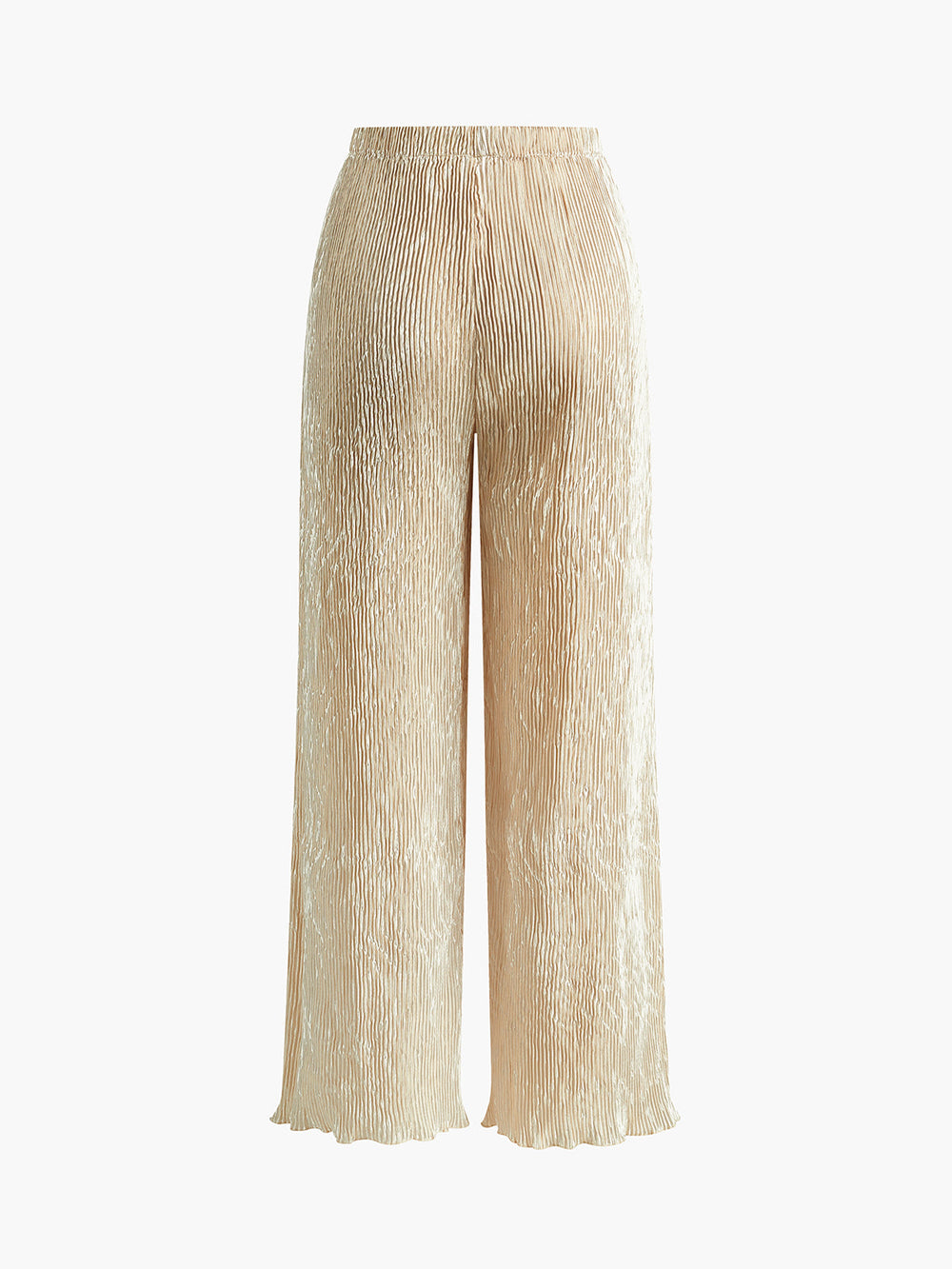 Juvina - Crop Top Met Wijd Uitlopende Broek