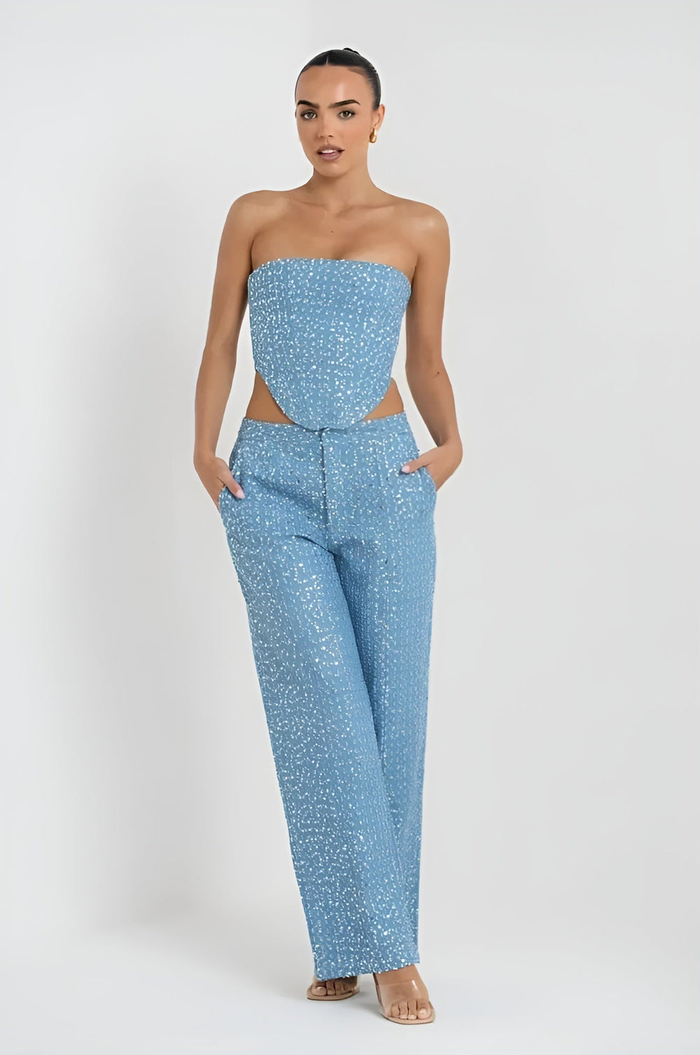 Juzelle - Blauwe Glitter Set